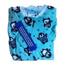 Penquins Snow Onesie’s  Unisex Pajamas Pjs Kid’s Sz 10 NIP